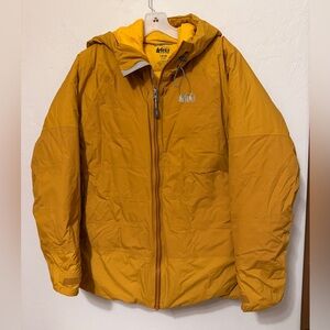 REI Stormhenge Down Hybrid Jacket in Rustic Gold